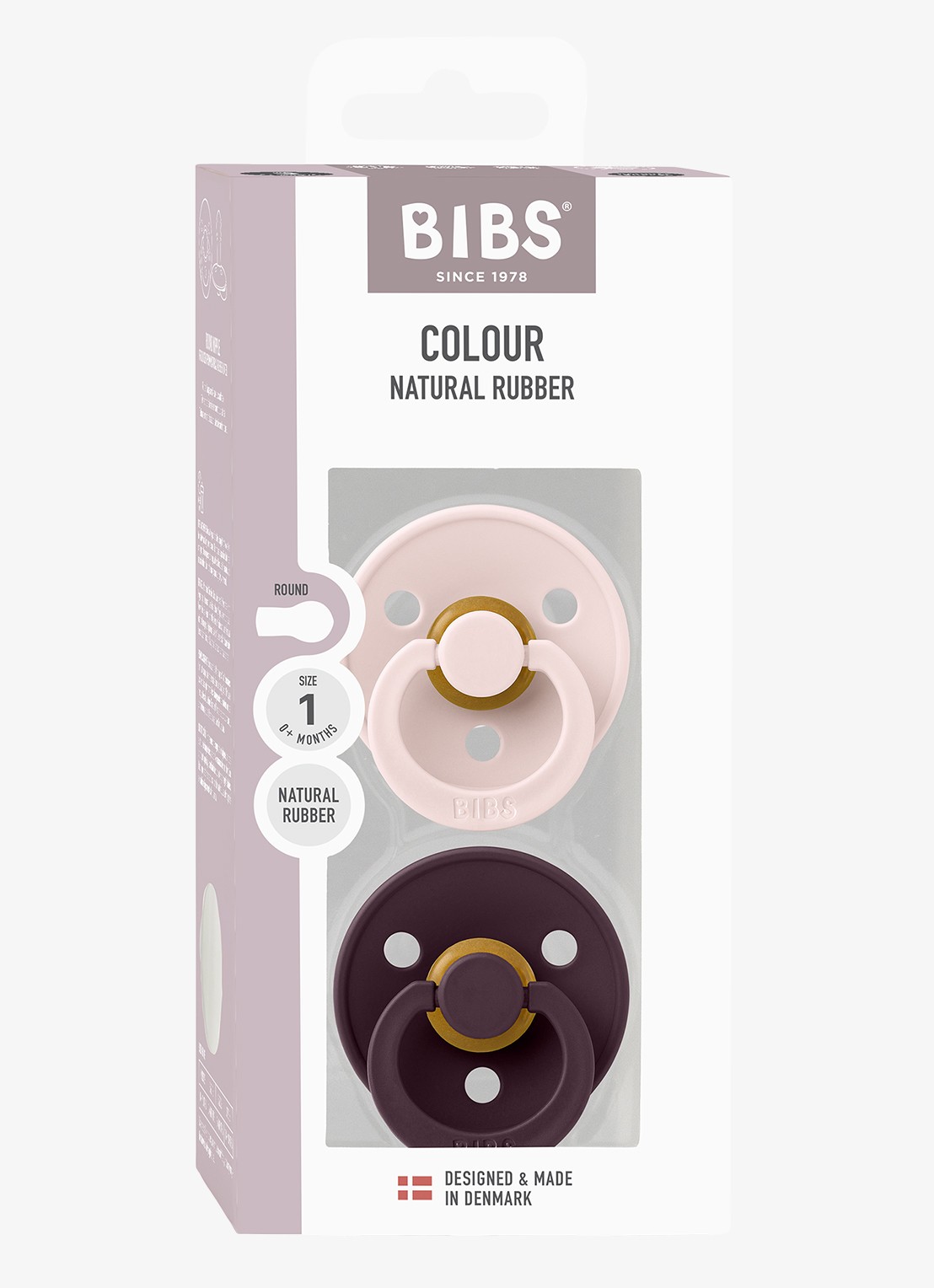 BIBS Fopspeen in 2-pack - detail petal/plum
