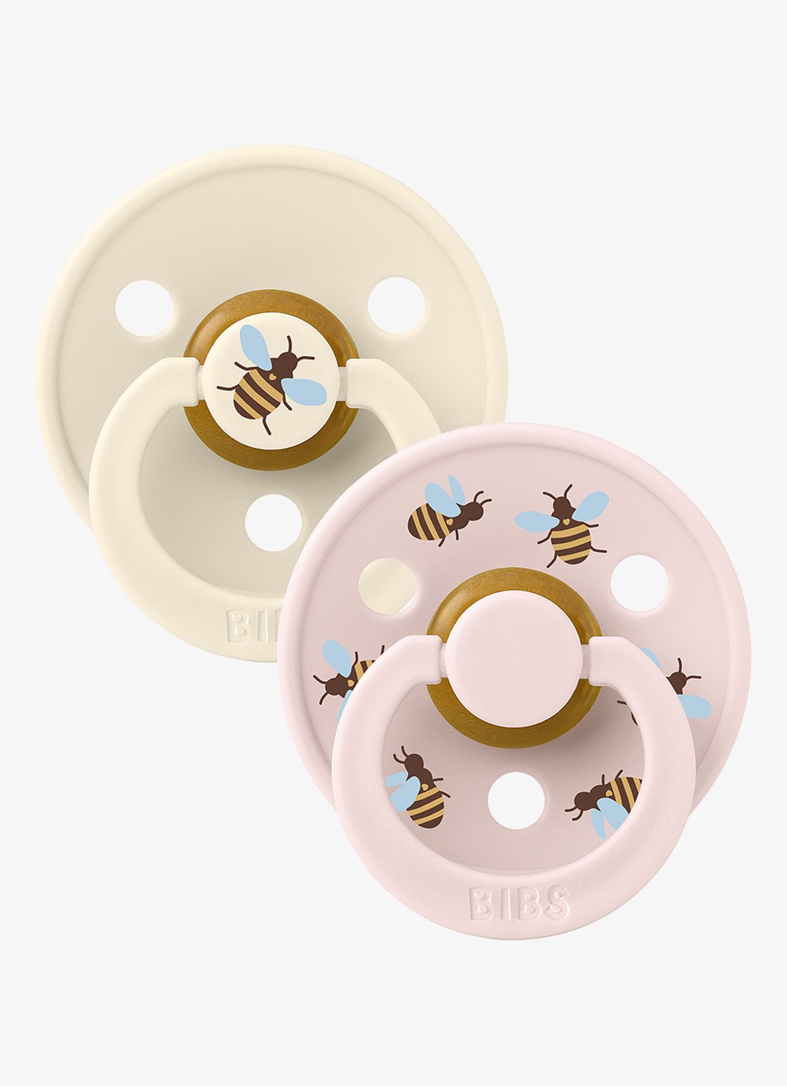 BIBS Fopspeen in 2-pack - voorkant ivoor