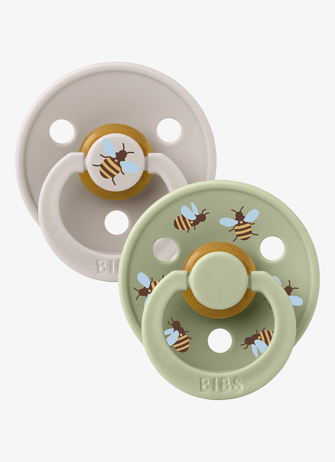 BIBS Fopspeen in 2-pack - voorkant multicolor