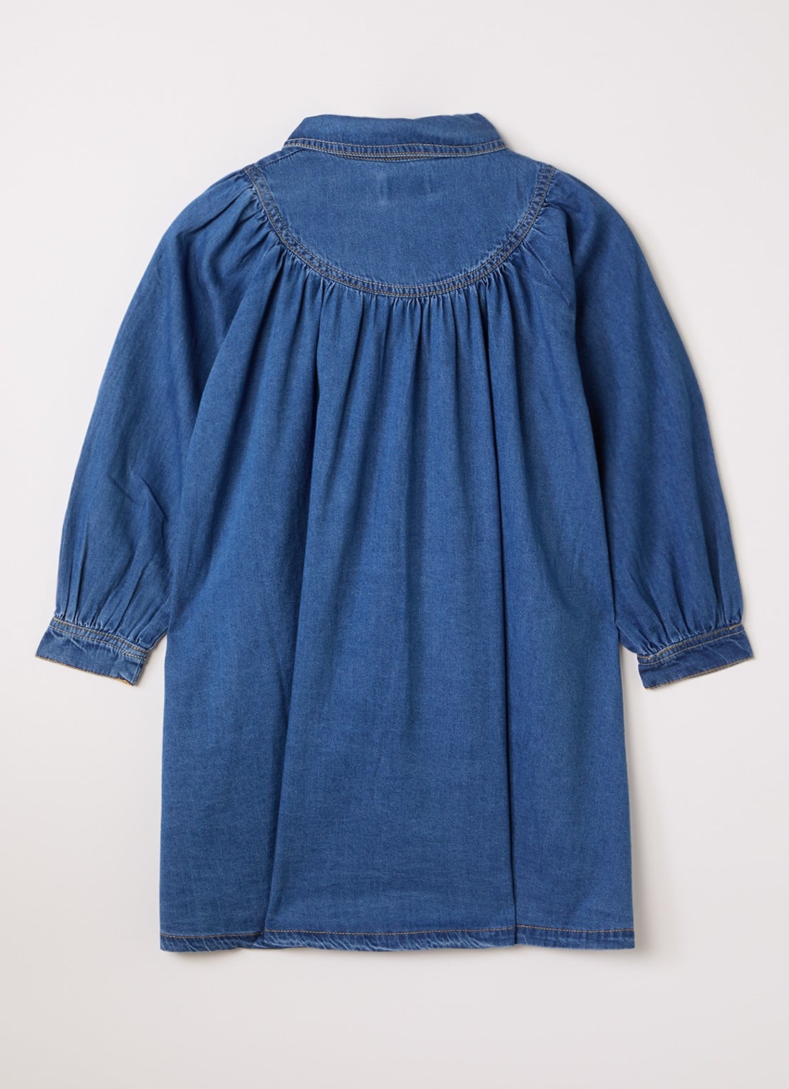 Billieblush Blousejurk van denim met applicatie - voorkant 2 indigo