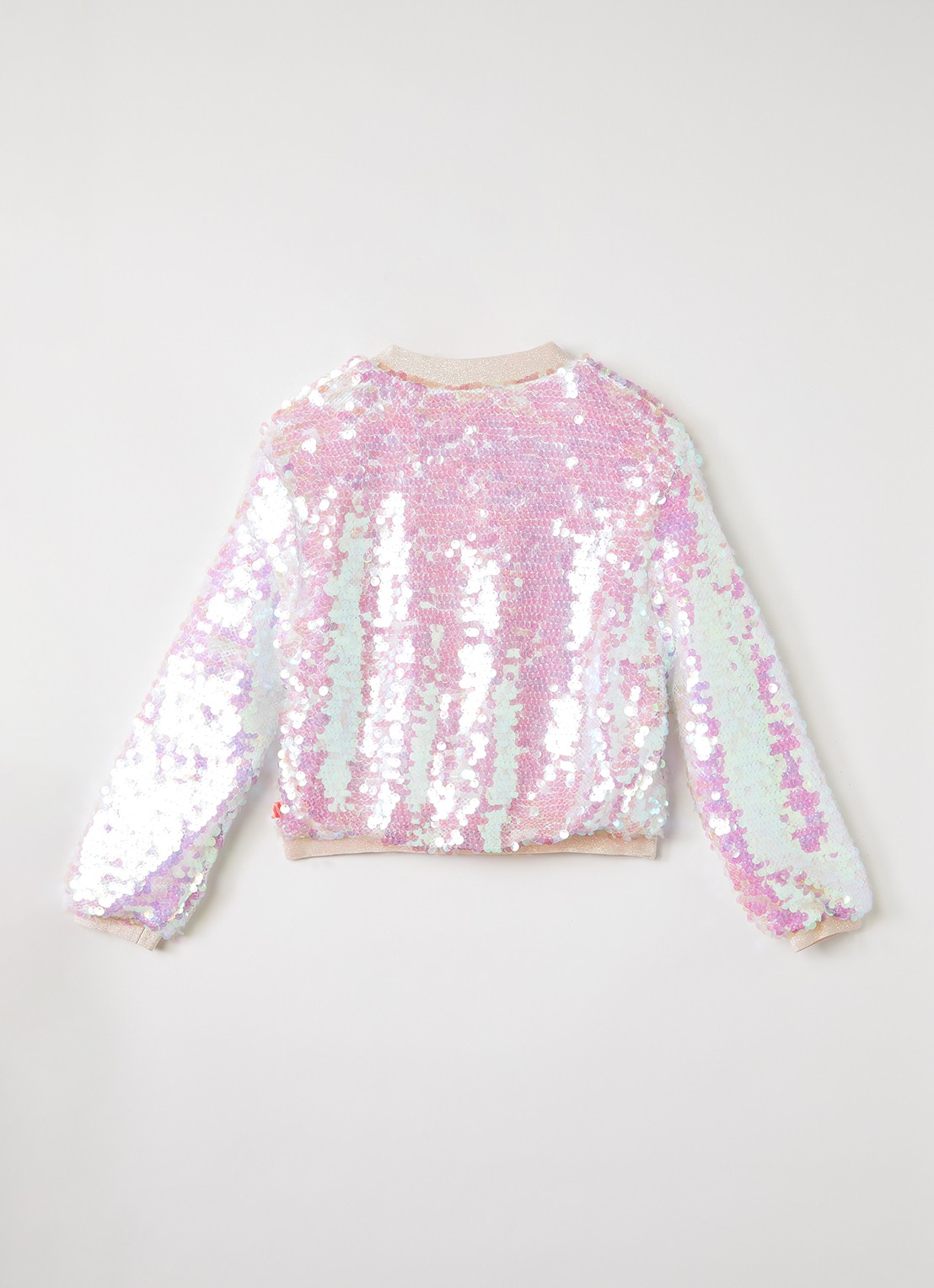 Billieblush Bomberjack met pailletten - achterkant 3 roze