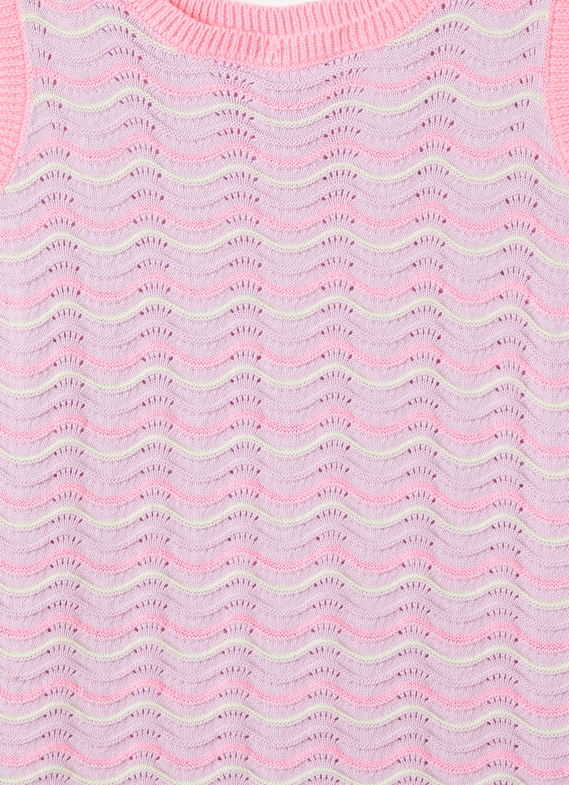 Billieblush Grofgebreide jurk met streepprint - detail 3 paars