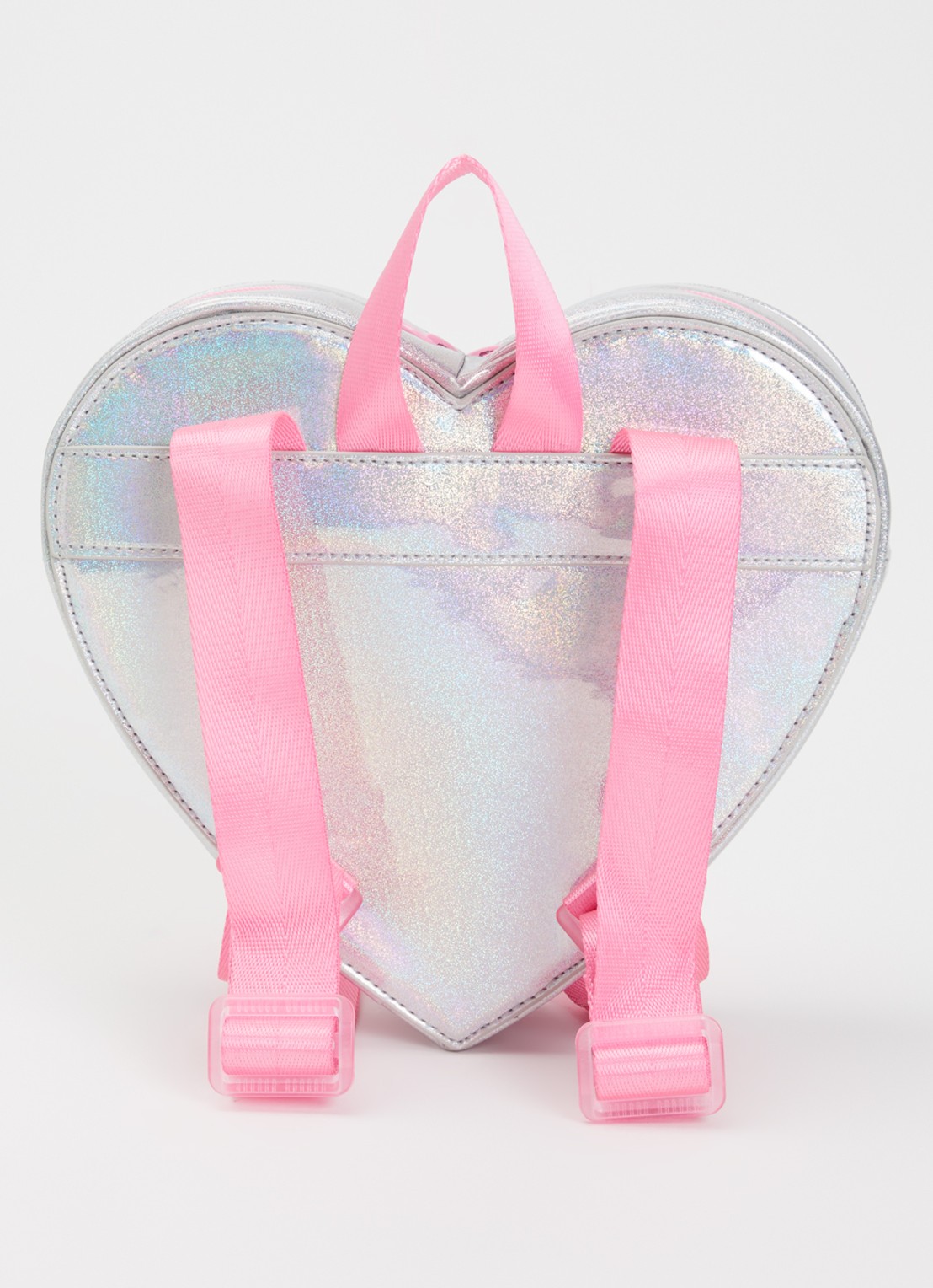 Billieblush Hartje rugzak met logo en glitter  - achterkant 3 roze