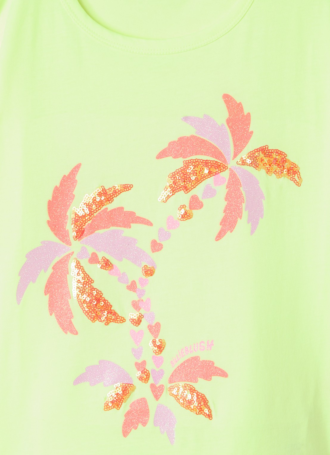 Billieblush Jurk met print - detail neongroen
