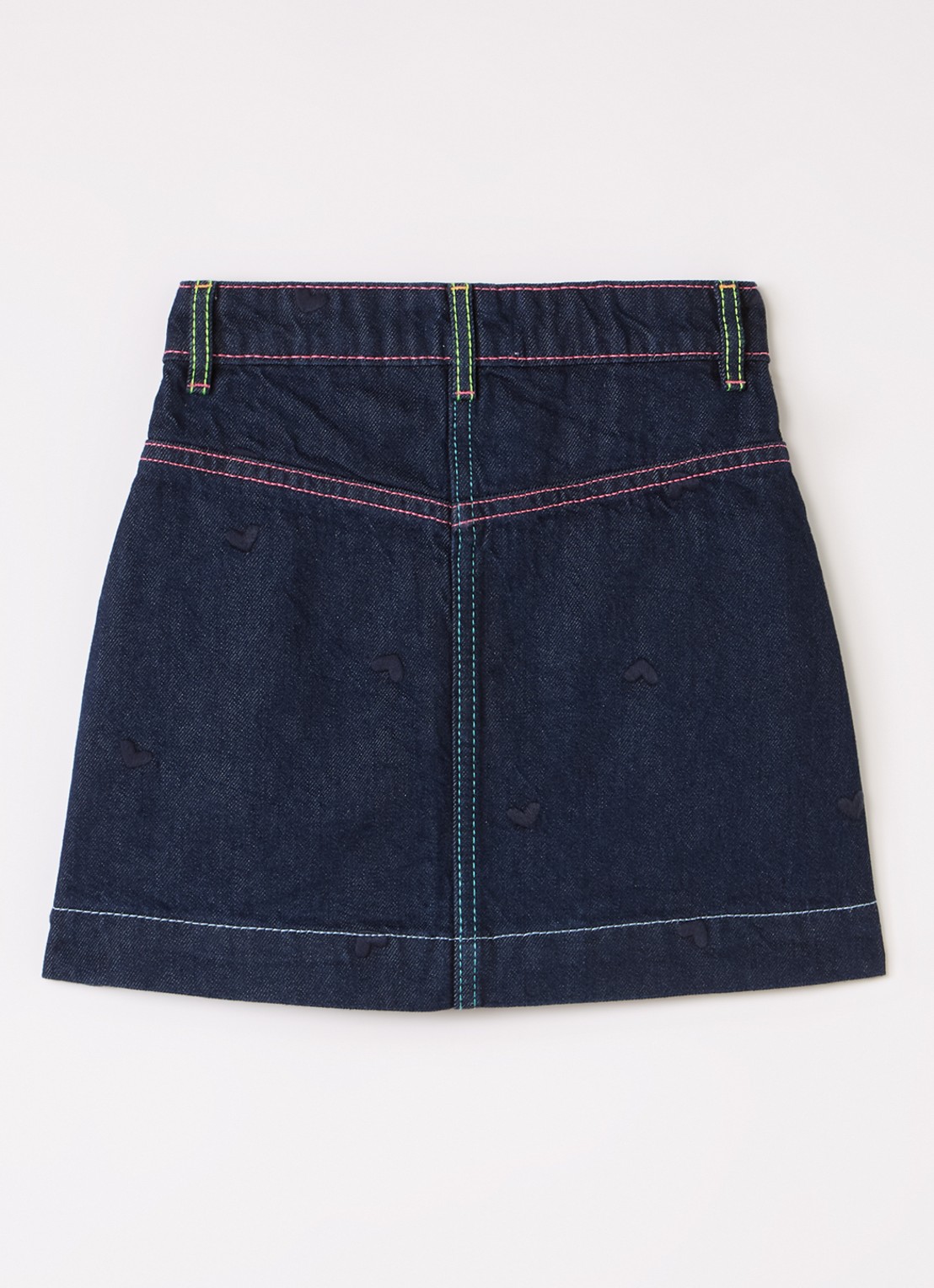 Billieblush Mini spijkerrok met steekzakken - voorkant 3 indigo