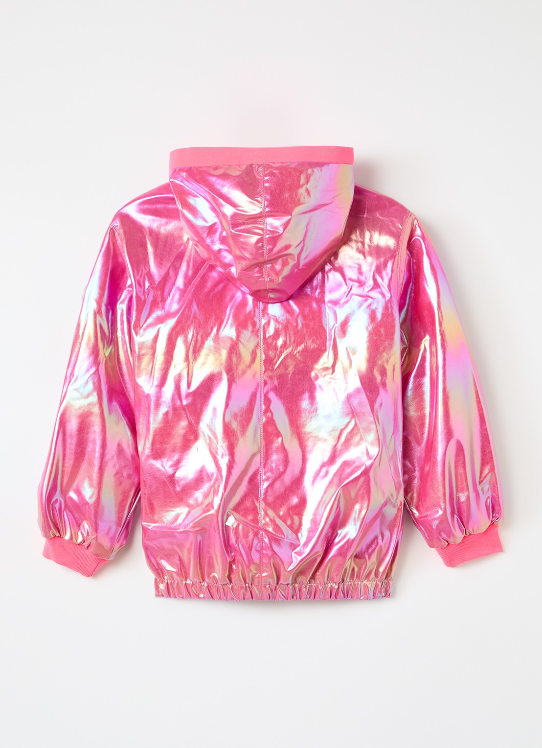 Billieblush Regenjas met glanzende finish - achterkant 3 fuchsia