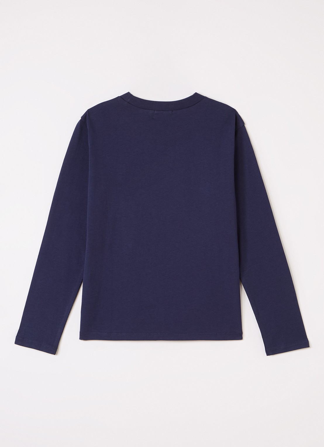 Billieblush Smile longsleeve met pailletten - voorkant 2 donkerblauw