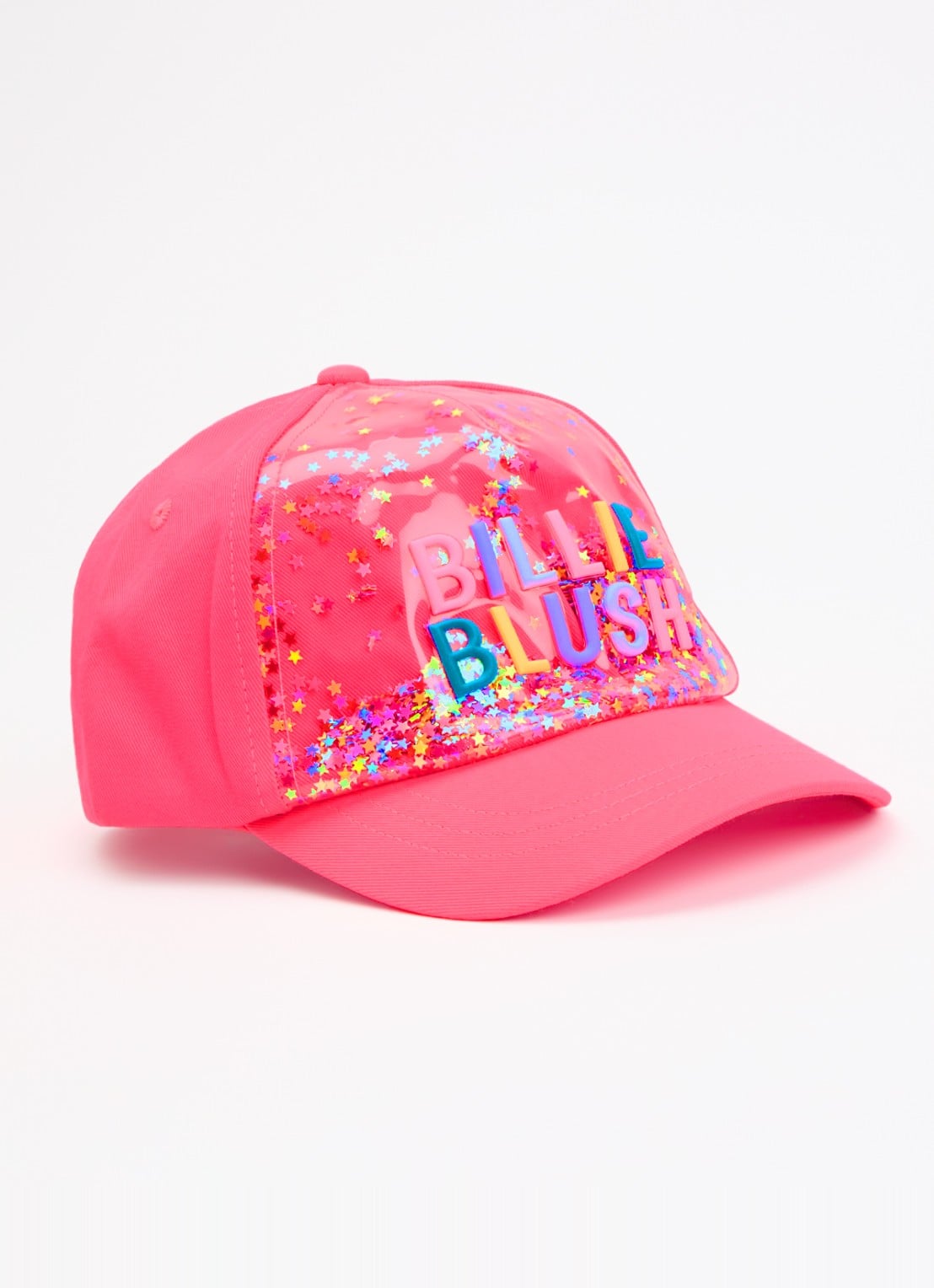 Billieblush Sterretjes pet met logo en glitter - voorkant 2 roze