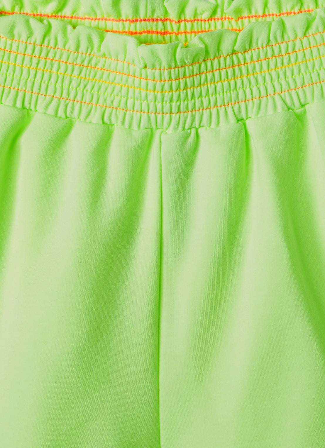 Billieblush Straight fit korte joggingbroek met pailletten - detail 3 neongeel