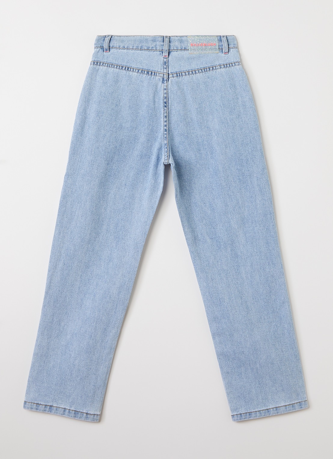 Billieblush Straight leg jeans met studs - voorkant 2 indigo