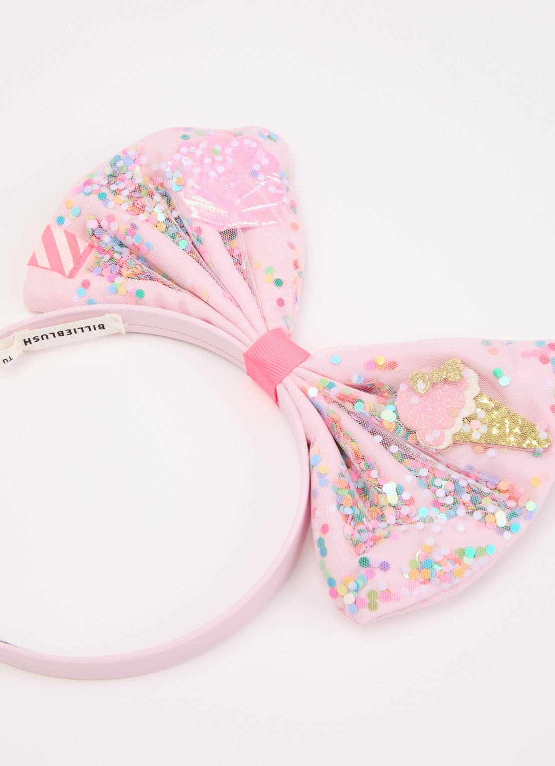 Billieblush Strik haarband met applicatie  - detail roze