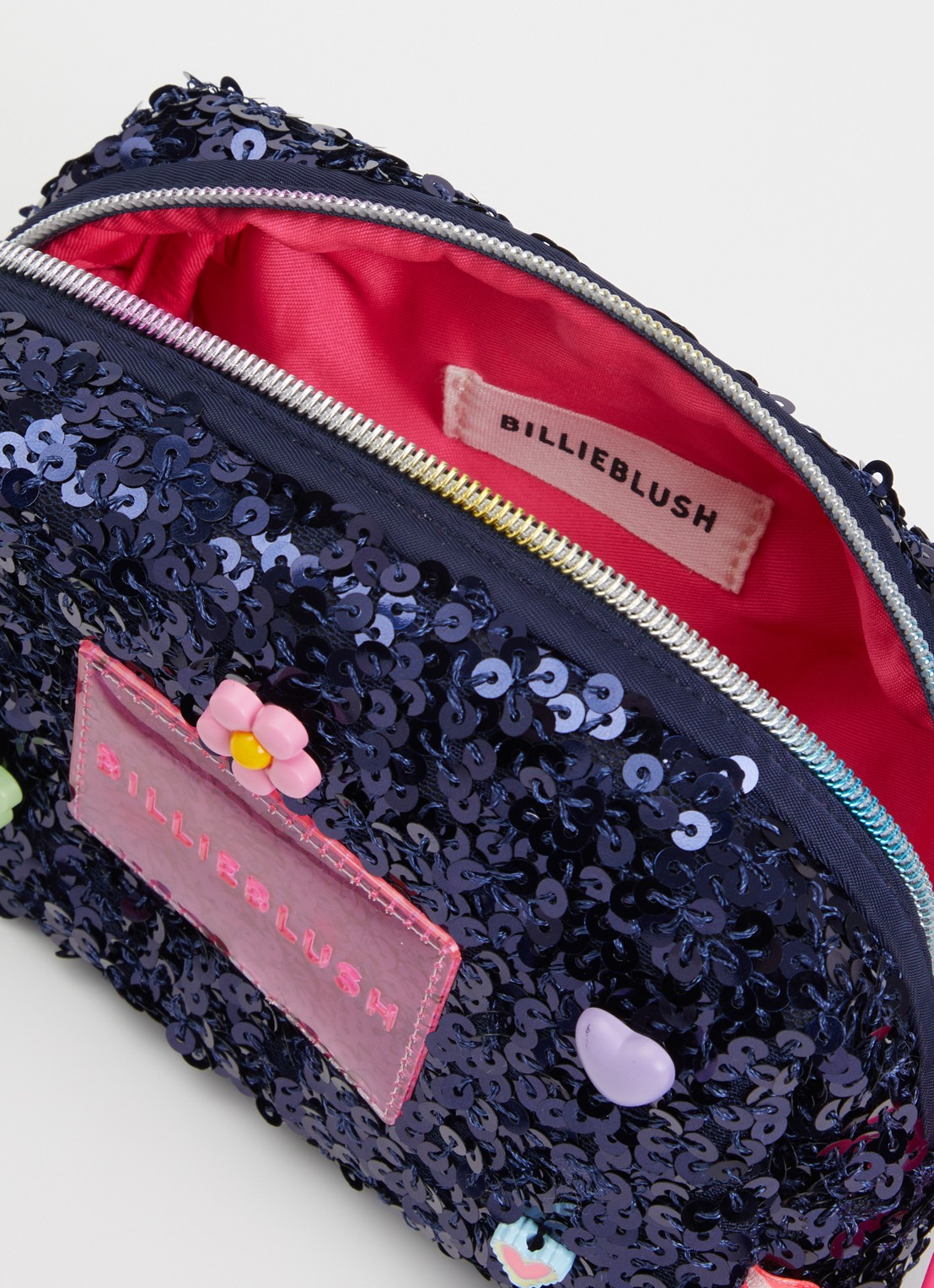 Billieblush Trousse toilettas met pailletten  - detail 2 donkerblauw