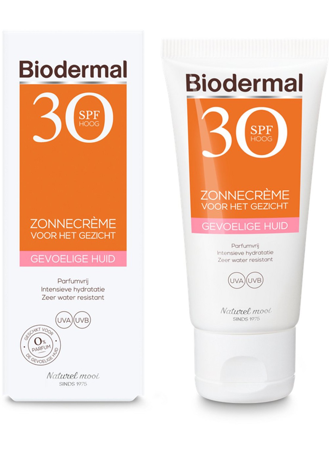 Biodermal Gevoelige Huid Zonnecrème Gezicht Water Resistant SPF 30 - zonnebrand voor het gezicht - voorkant 2 undefined