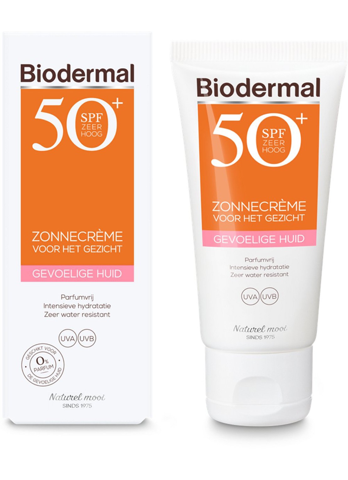 Biodermal Gevoelige Huid Zonnecrème Water Resistant gezicht SPF 50+ - zonnebrand voor het gezicht - voorkant 4 undefined