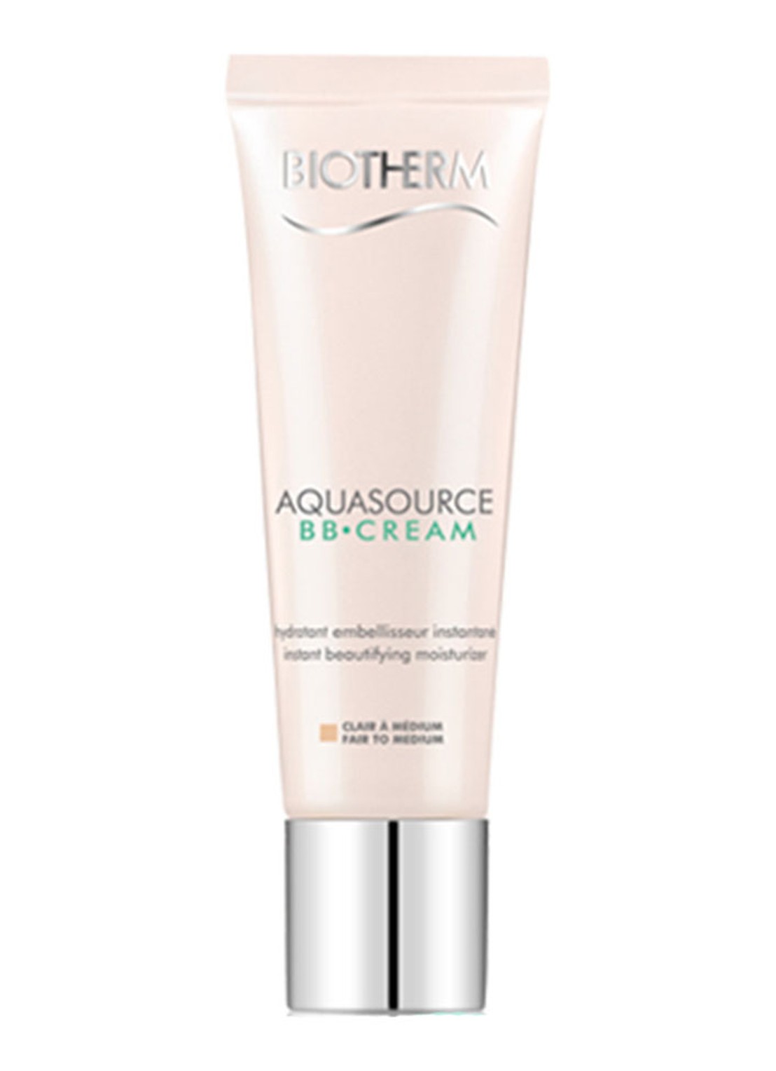 Biotherm Aquasource BB Cream SPF 15 - getinte dagcrème - voorkant 2 beige claire