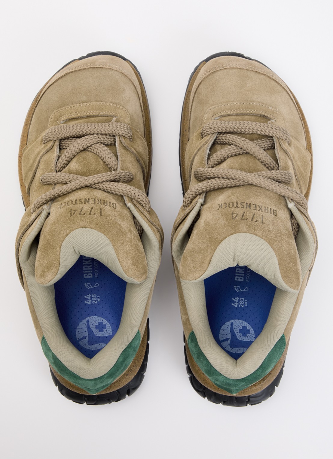 Birkenstock 1774 Goerlitz sneaker van suède - detail 4 taupe