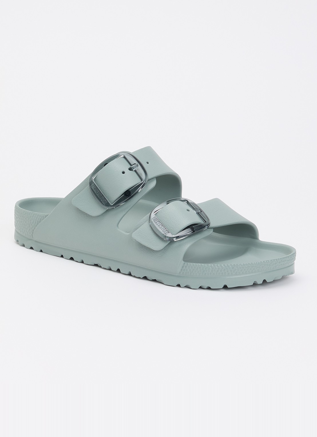 Birkenstock Arizona Big Buckle sandaal - voorkant 2 lichtgroen