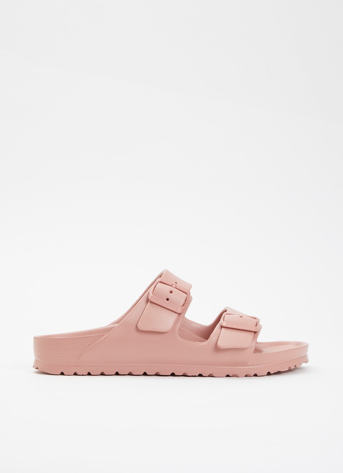 Birkenstock Arizona EVA slipper met gespdetail  - voorkant oudroze