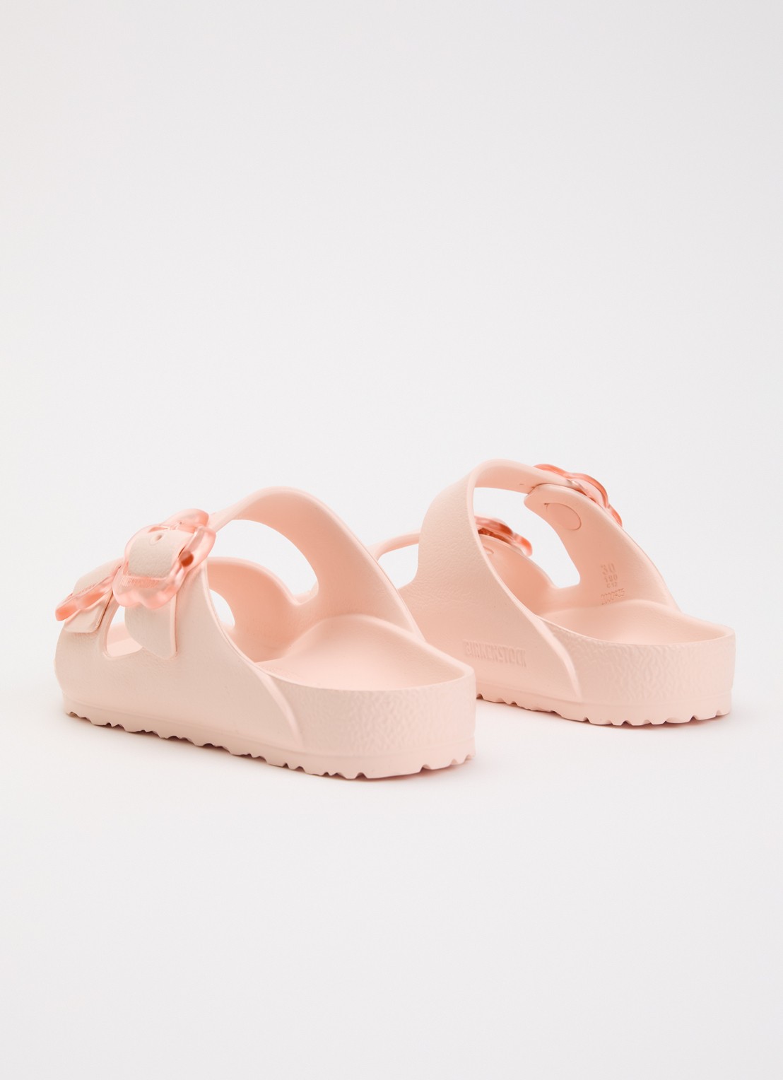 Birkenstock Arizona Flower Eva sandaal met gespdetail - achterkant lichtroze