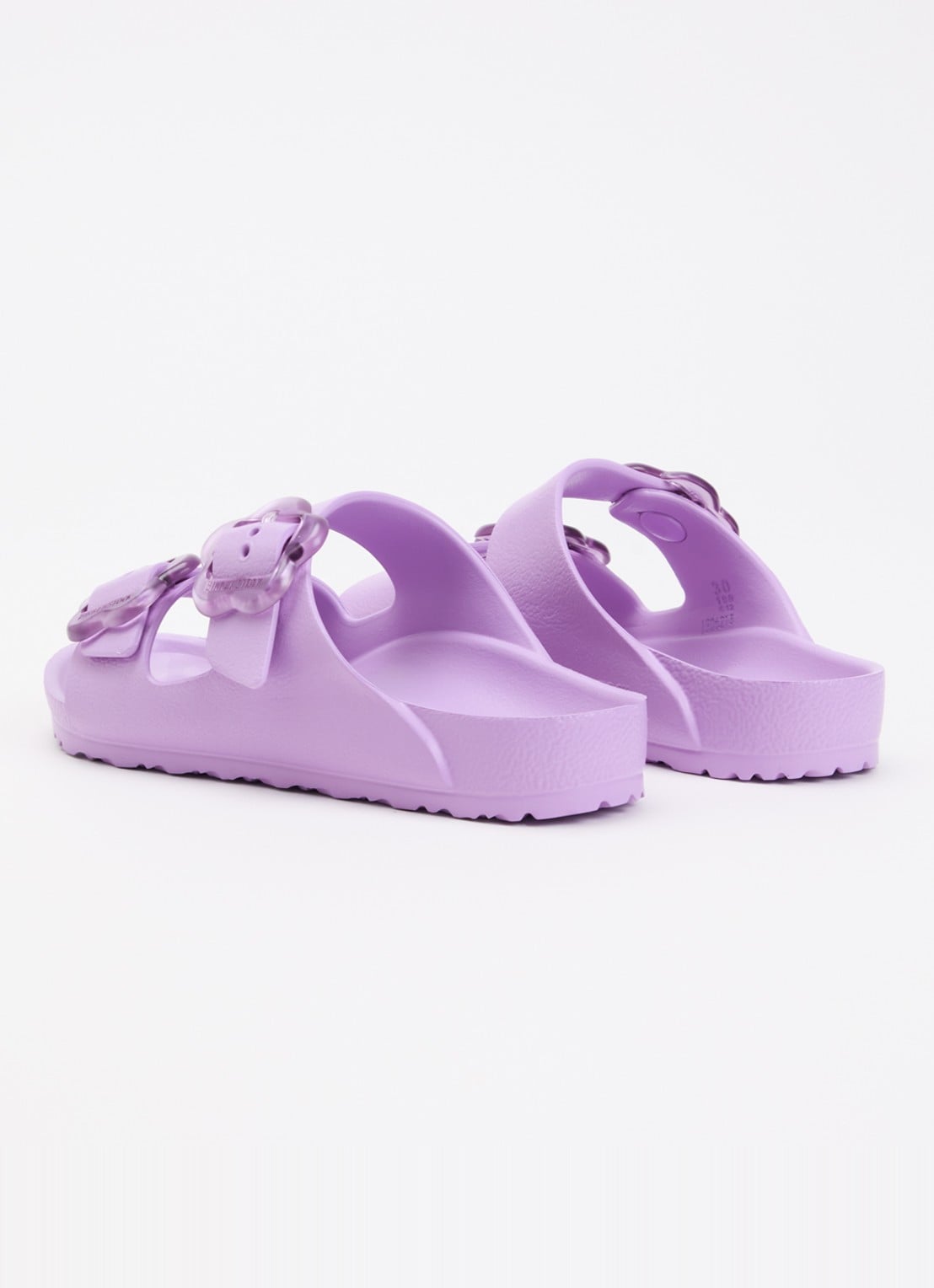 Birkenstock Arizona Flower Eva slipper met logo - achterkant 4 lila
