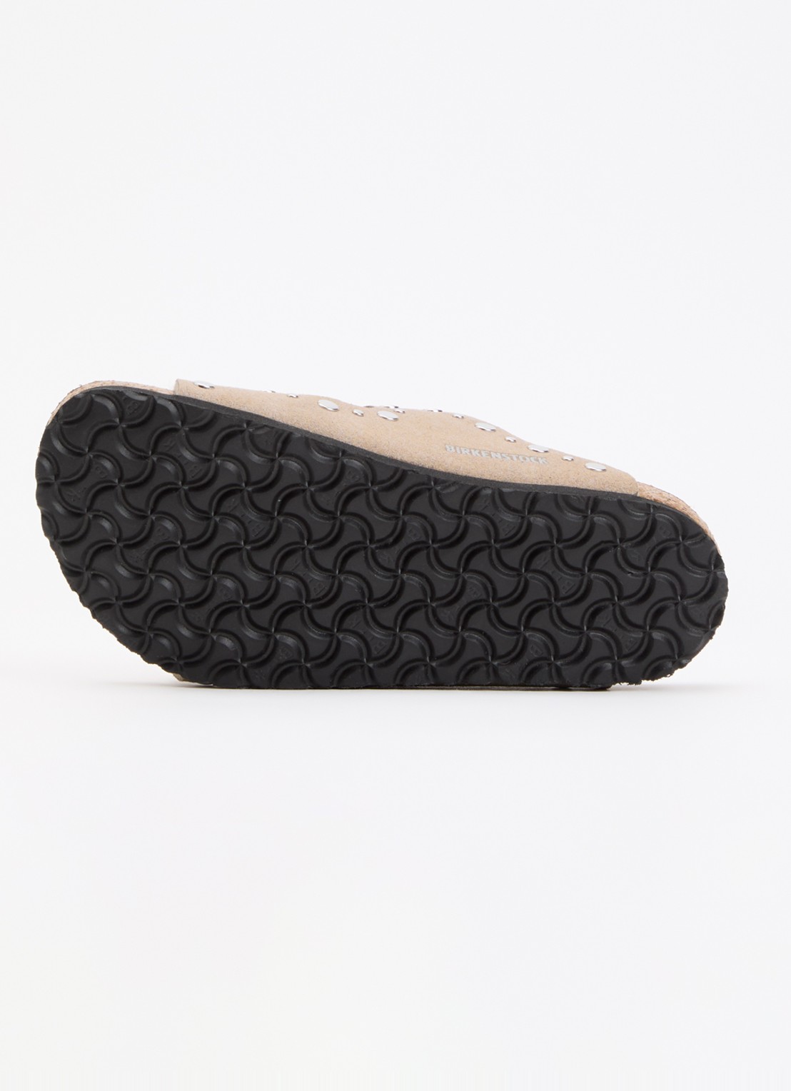 Birkenstock Arizona Rivet sandaal van suède - detail 4 donkerbeige