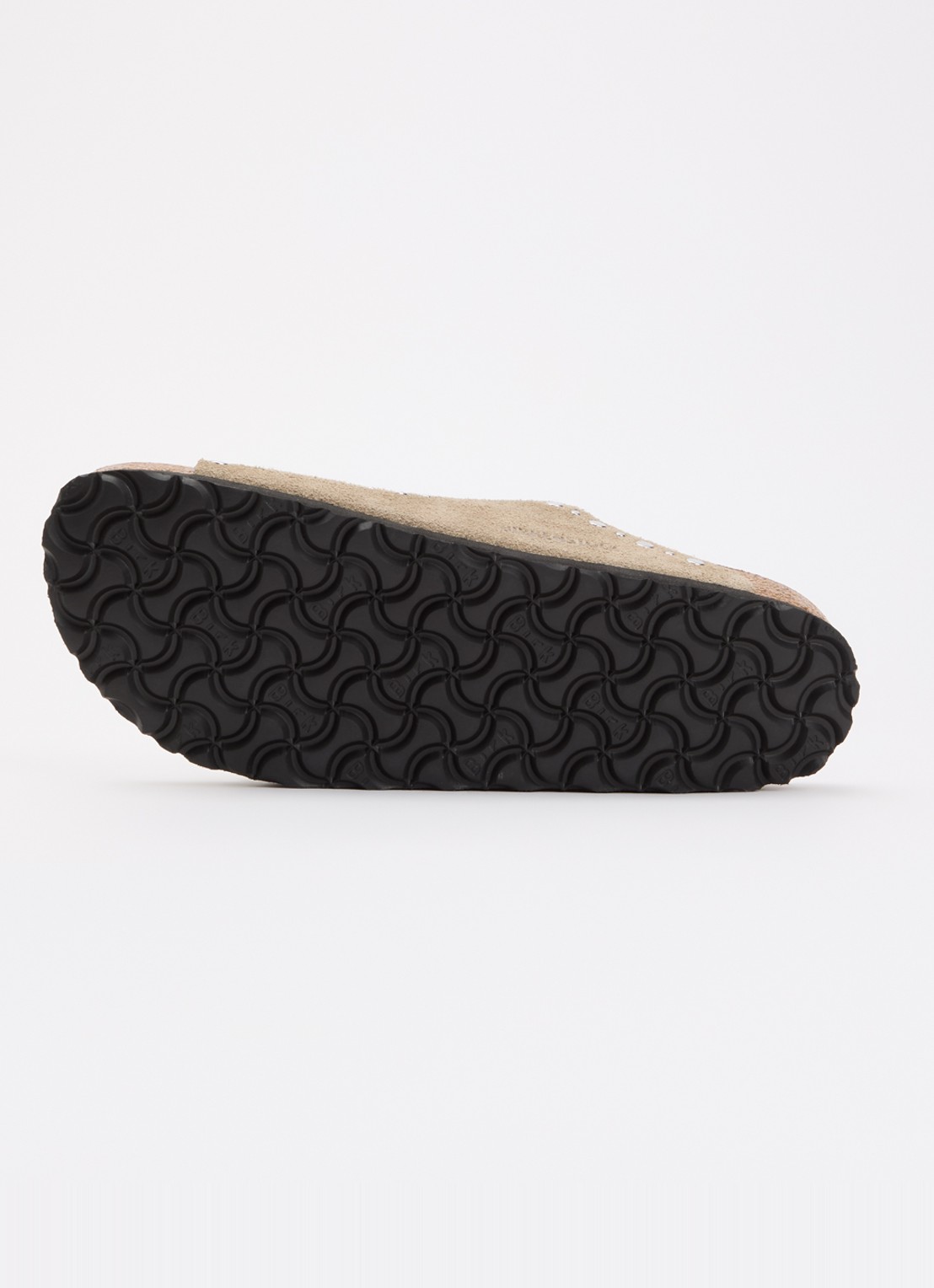 Birkenstock Arizona Rivet slipper van suède met studs - detail 3 khaki