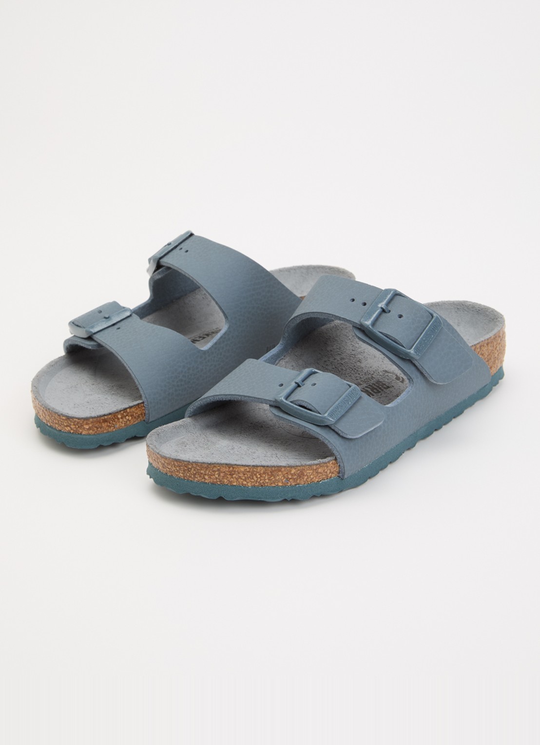 Birkenstock Arizona sandaal met glitter - detail grijs