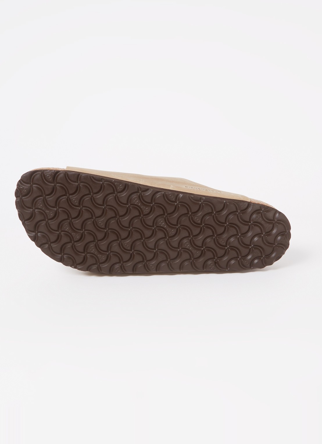 Birkenstock Arizona slipper van leer - detail 5 zand