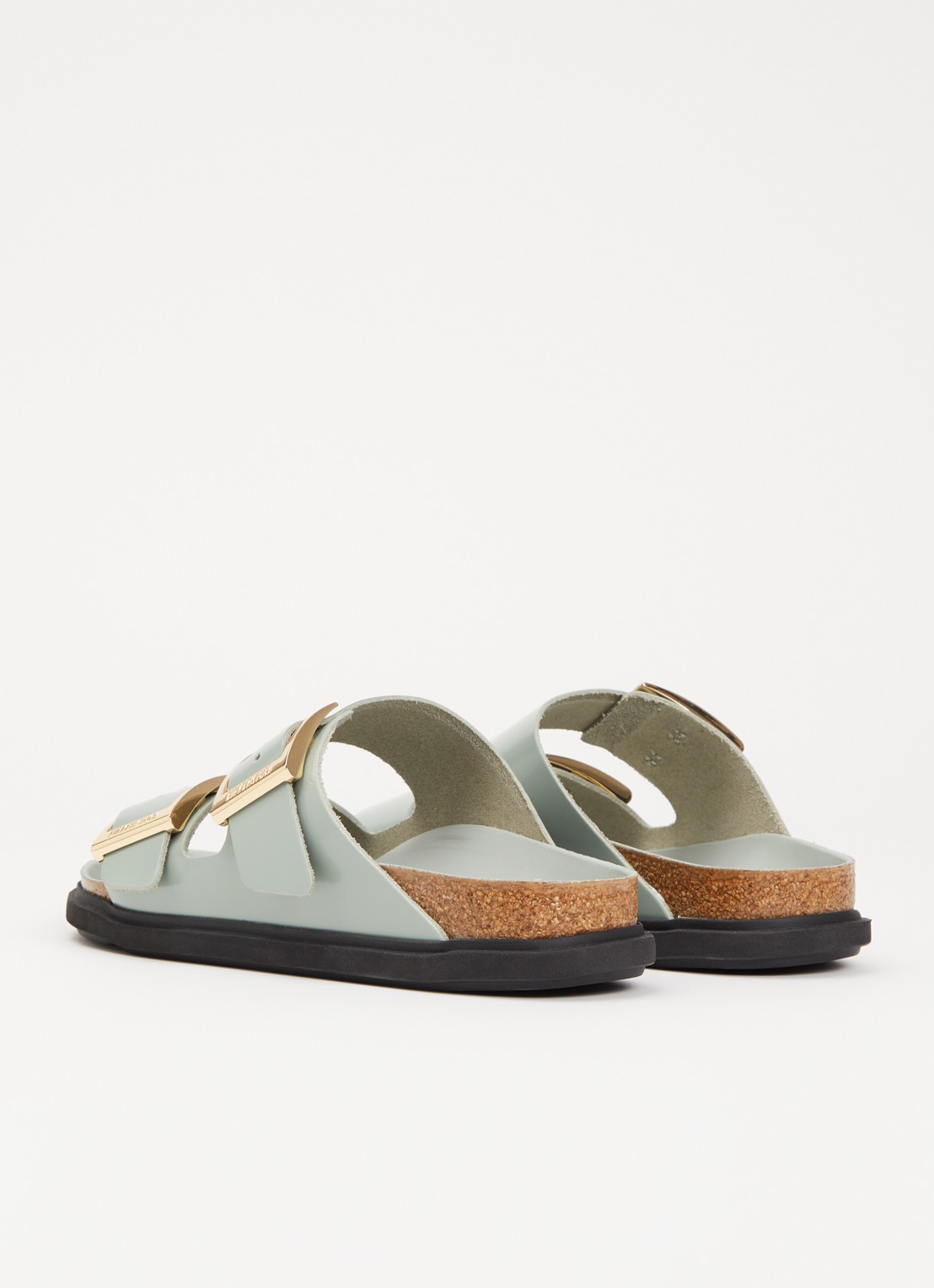 Birkenstock Arizona slipper van leer - detail 3 mint