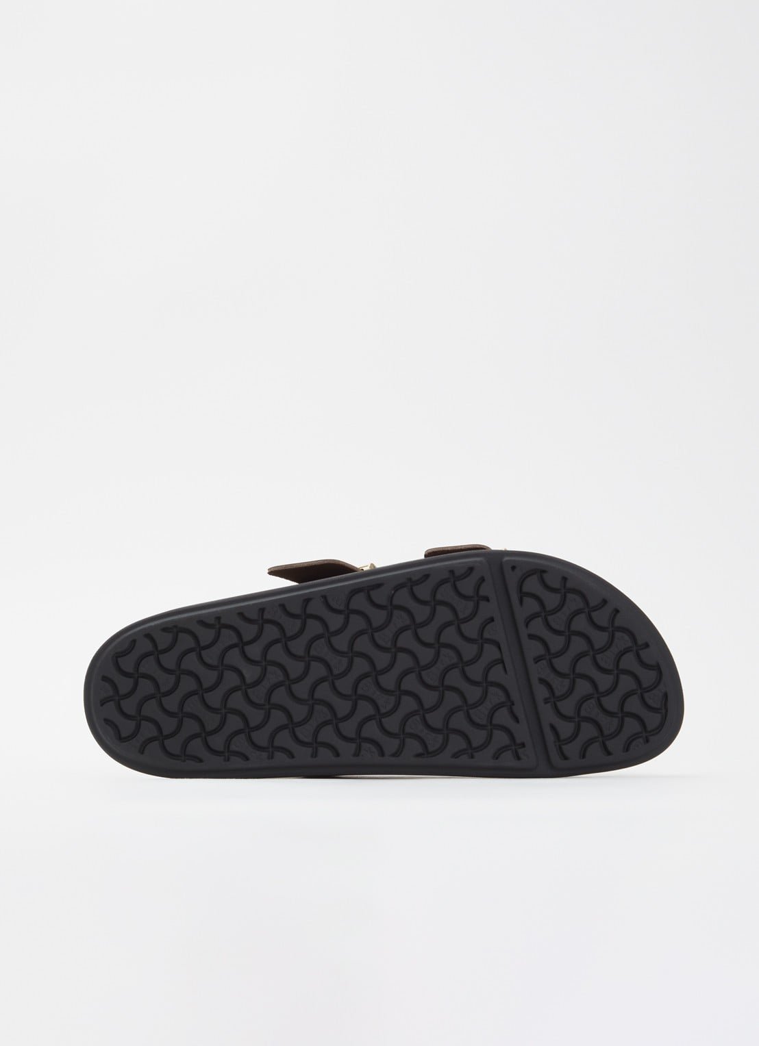 Birkenstock Arizona slipper van leer - detail 4 donkerbruin