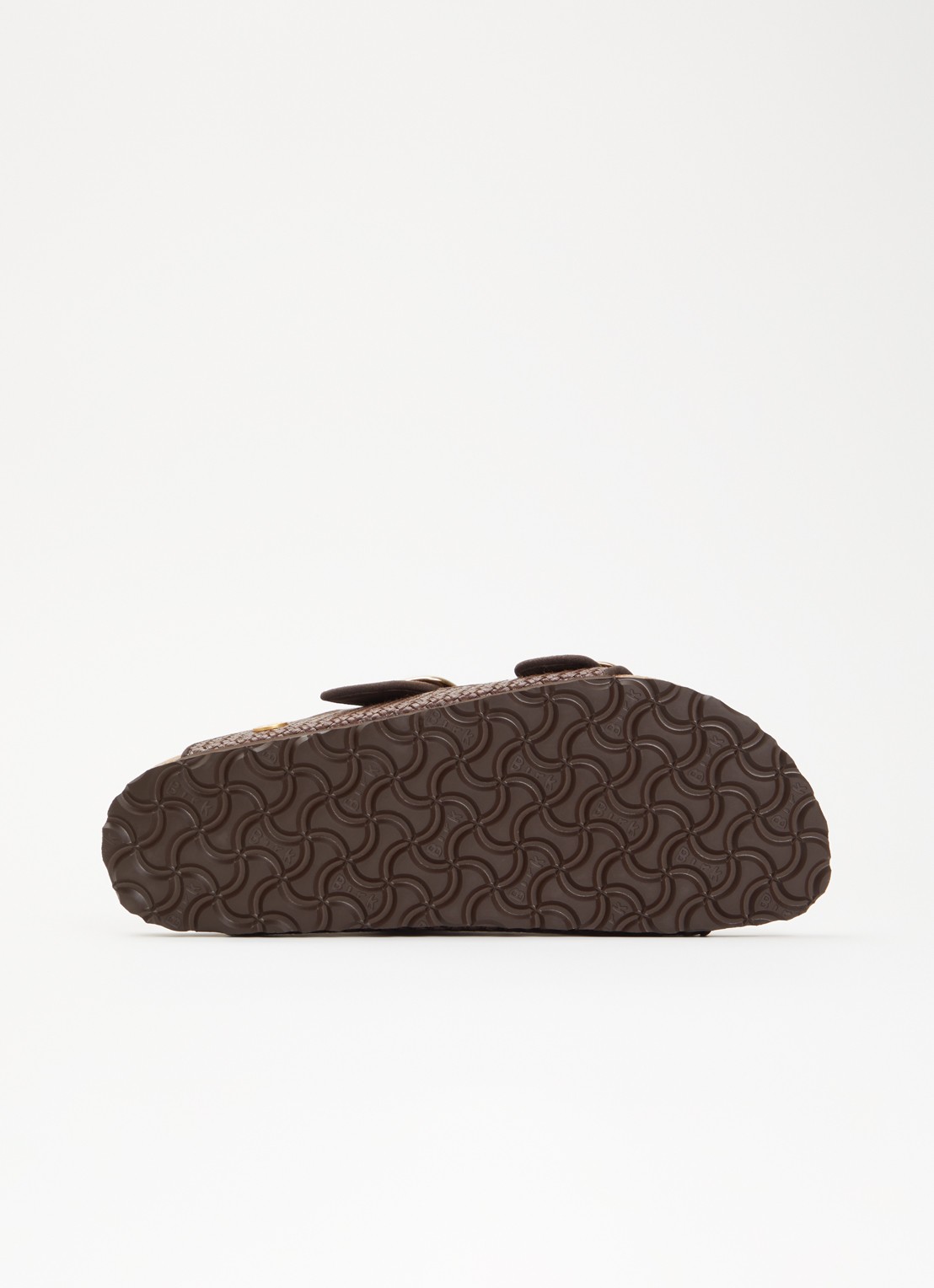 Birkenstock Arizona slipper van raffia met gevlochten bovenwerk - detail 5 hazelnootbruin