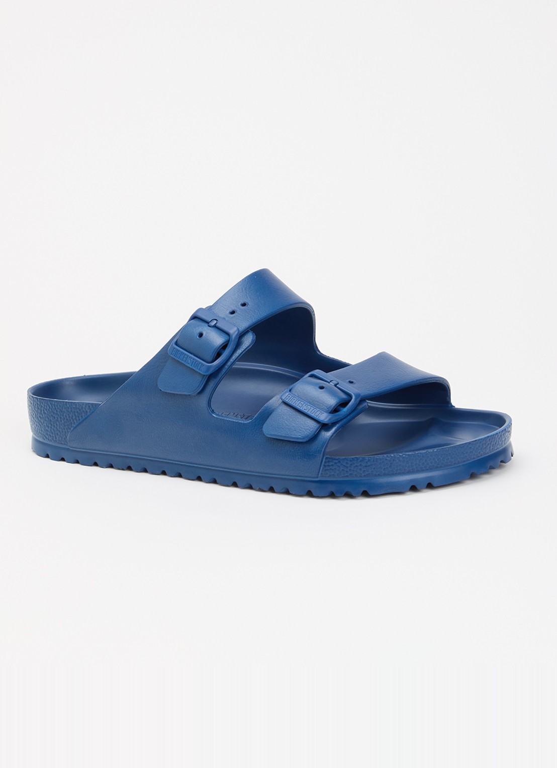 Birkenstock Arizone Eva slipper met logo - voorkant donkerblauw