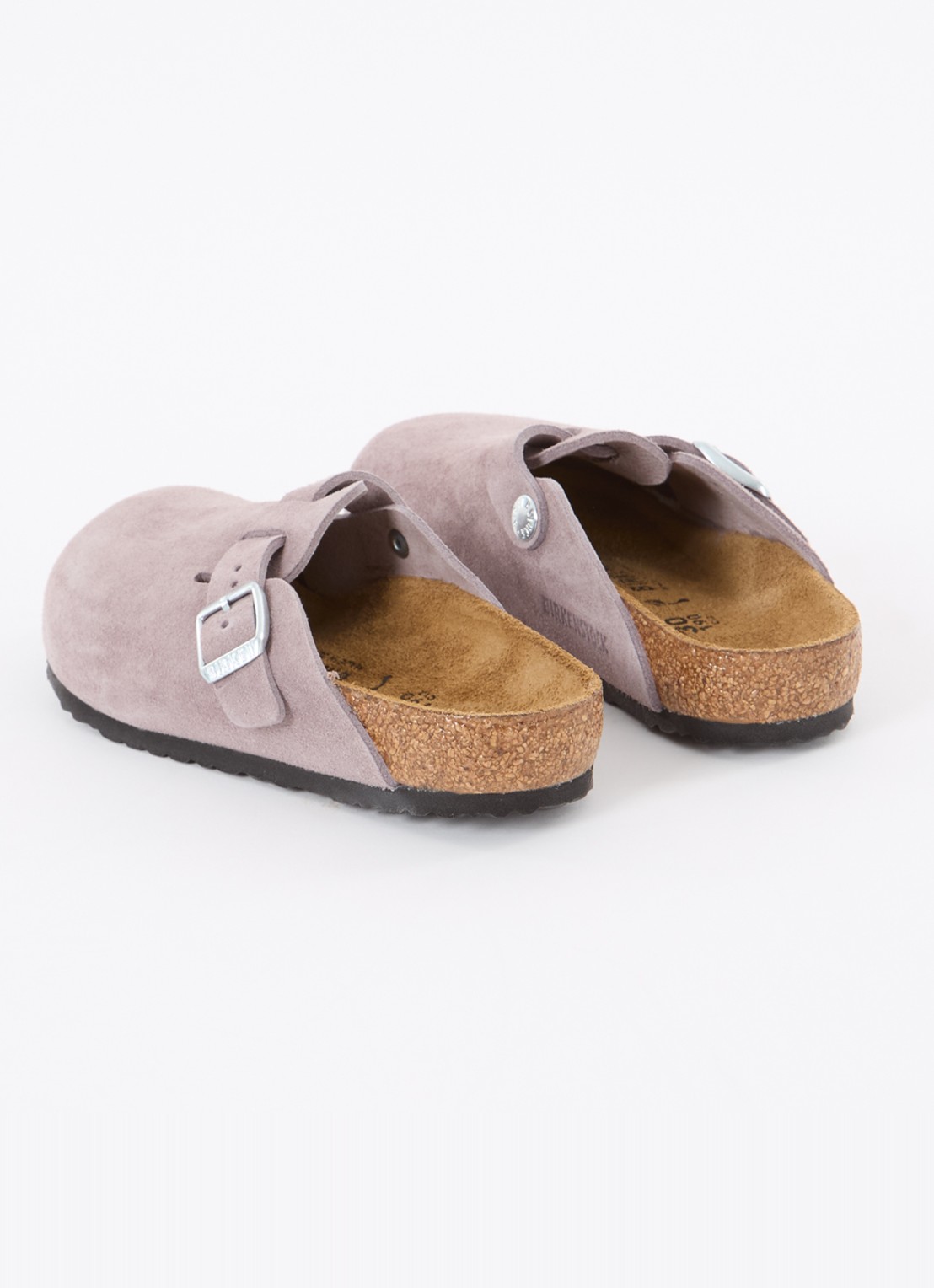 Birkenstock Bosten instapper van suède  - achterkant 4 oudroze