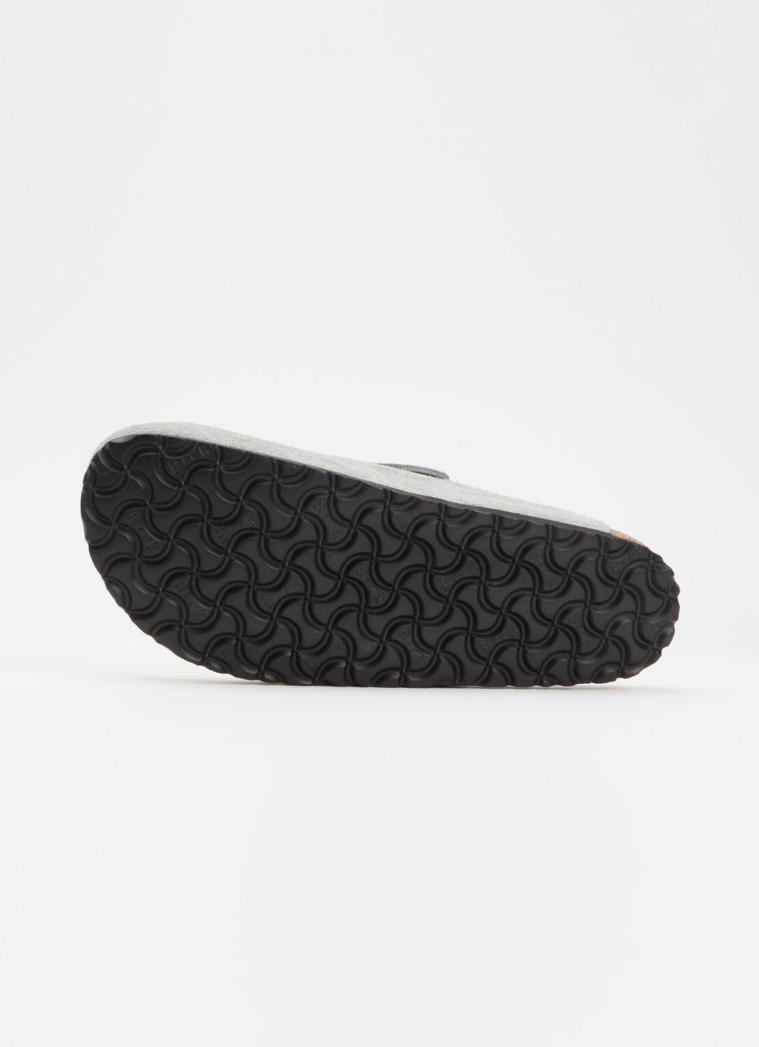 Birkenstock Bosten muiltje van suède - detail 5 grijs