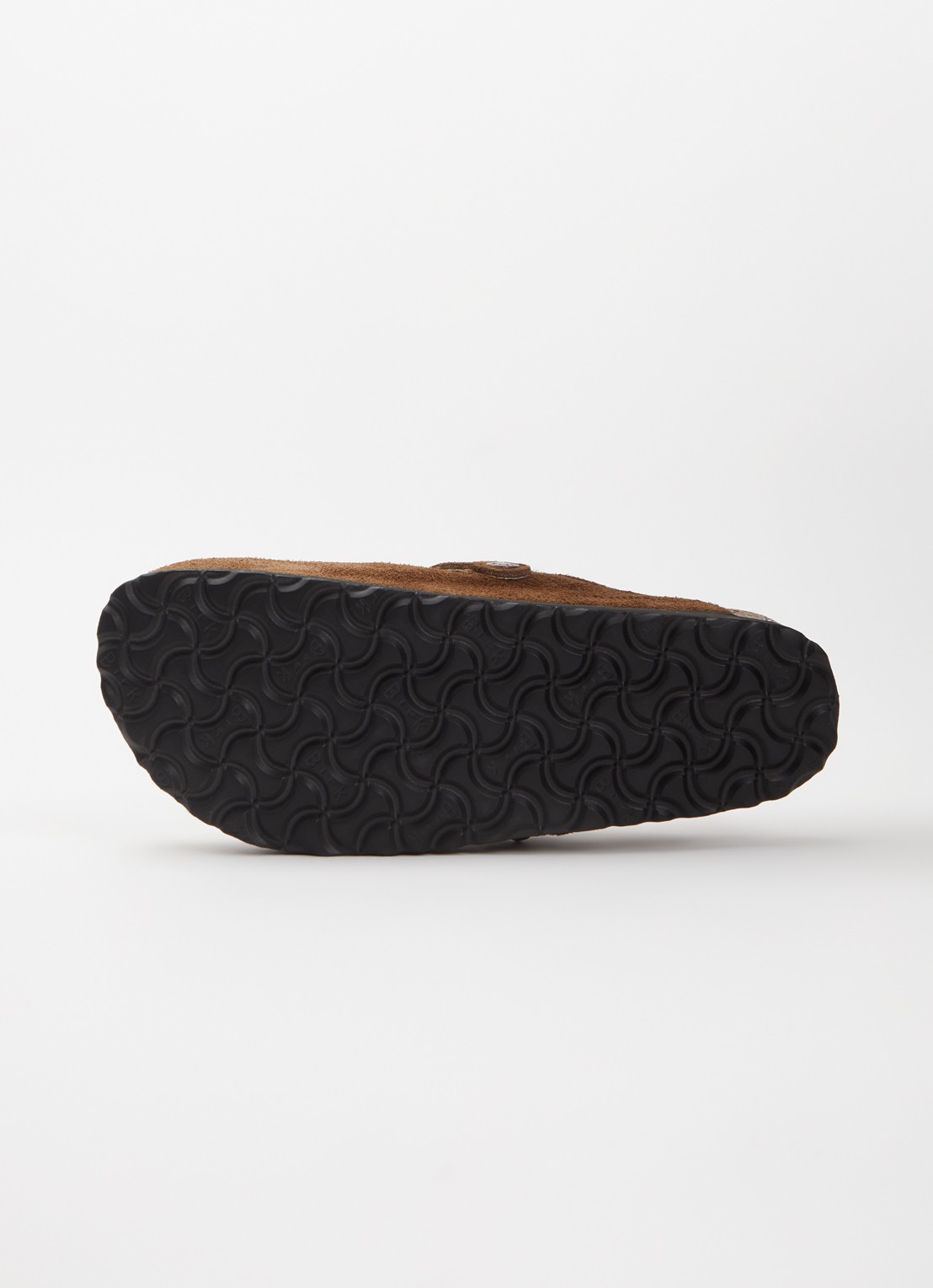 Birkenstock Boston clog van suède - detail 3 bruin