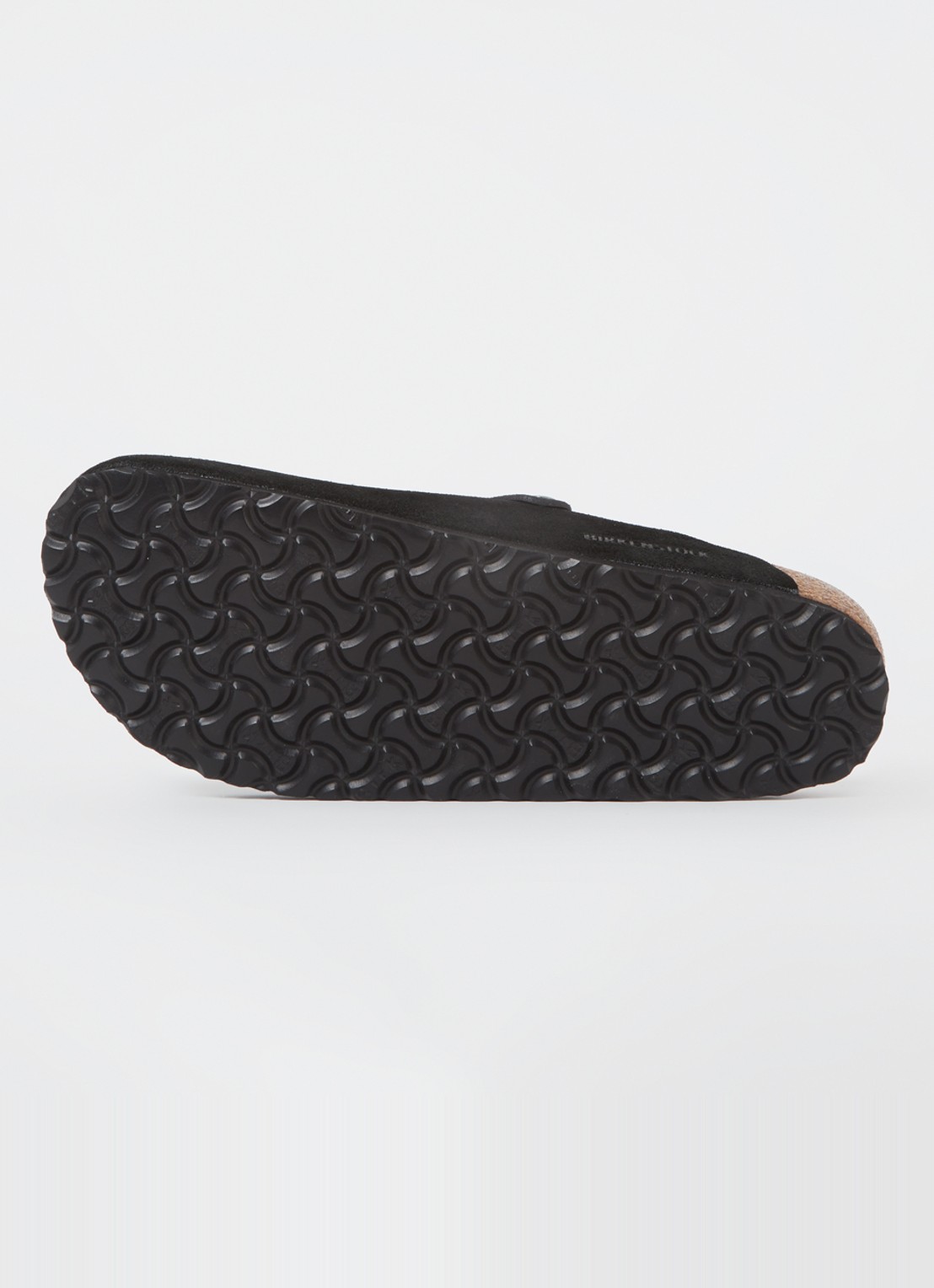 Birkenstock Boston muiltje van suède  - detail 4 zwart