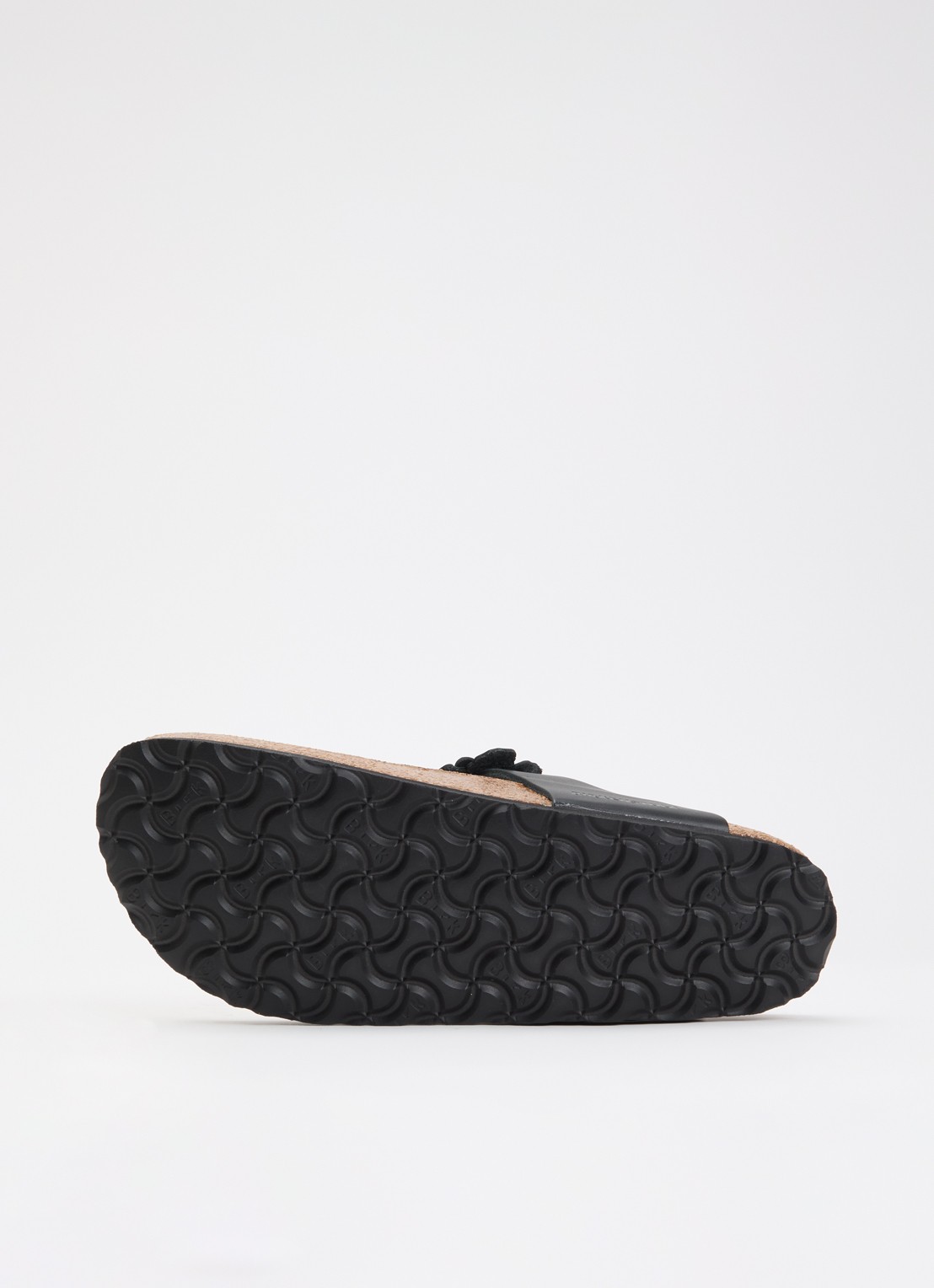Birkenstock Gizeh Flower slipper van leer - detail 5 zwart
