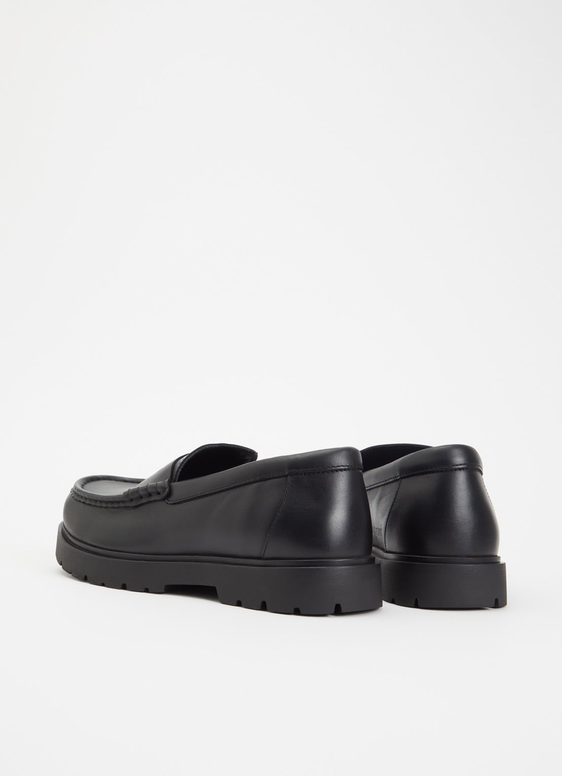 Birkenstock Highwood loafer van leer - achterkant zwart