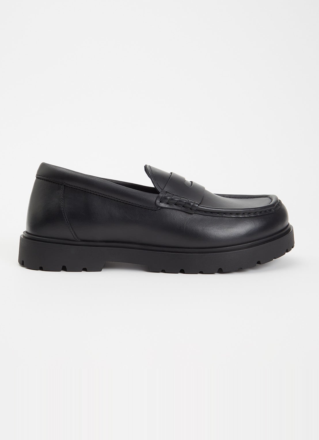Birkenstock Highwood loafer van leer - voorkant 2 zwart