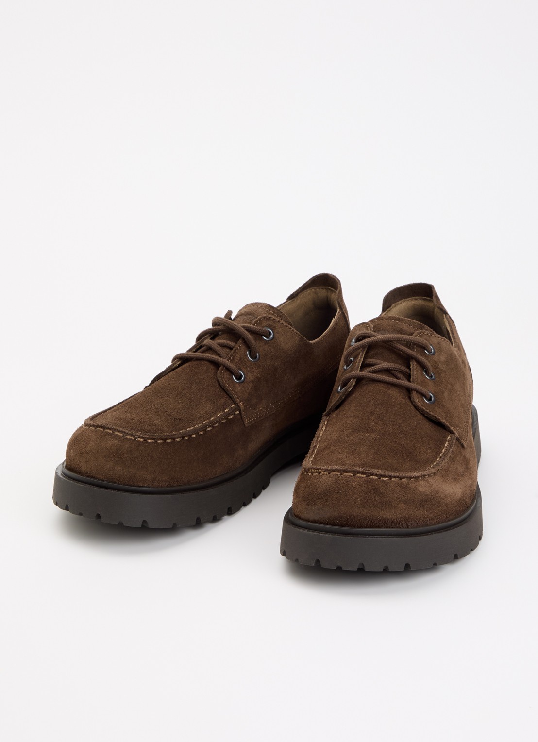 Birkenstock Highwood Moc veterschoen van suède - detail 3 bruin