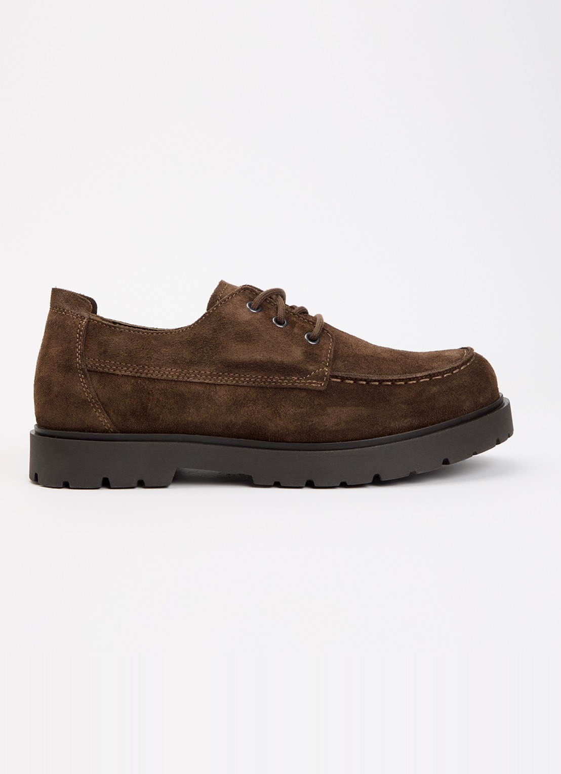 Birkenstock Highwood Moc veterschoen van suède - voorkant bruin