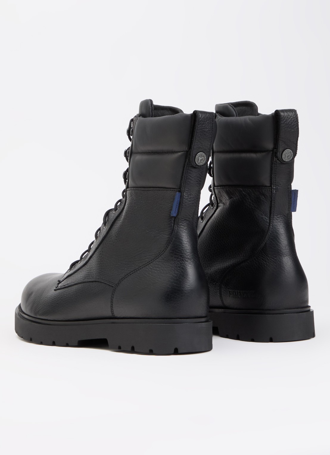 Birkenstock Highwood veterboot van leer - achterkant zwart