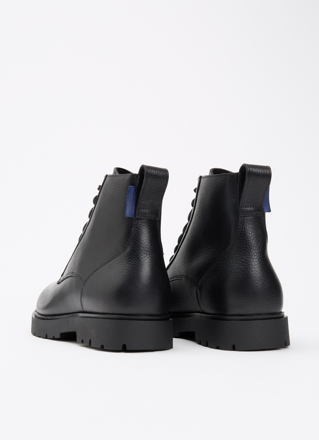 Birkenstock Highwood veterboot van leer - achterkant zwart