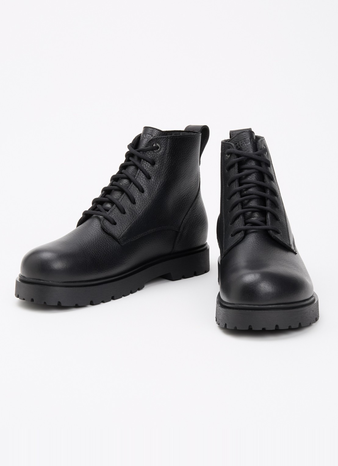 Birkenstock Highwood veterboot van leer - detail 3 zwart