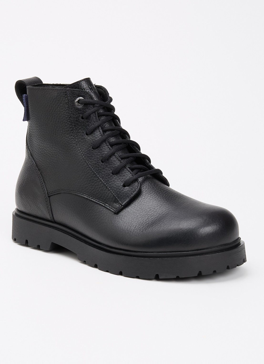 Birkenstock Highwood veterboot van leer - voorkant 2 zwart