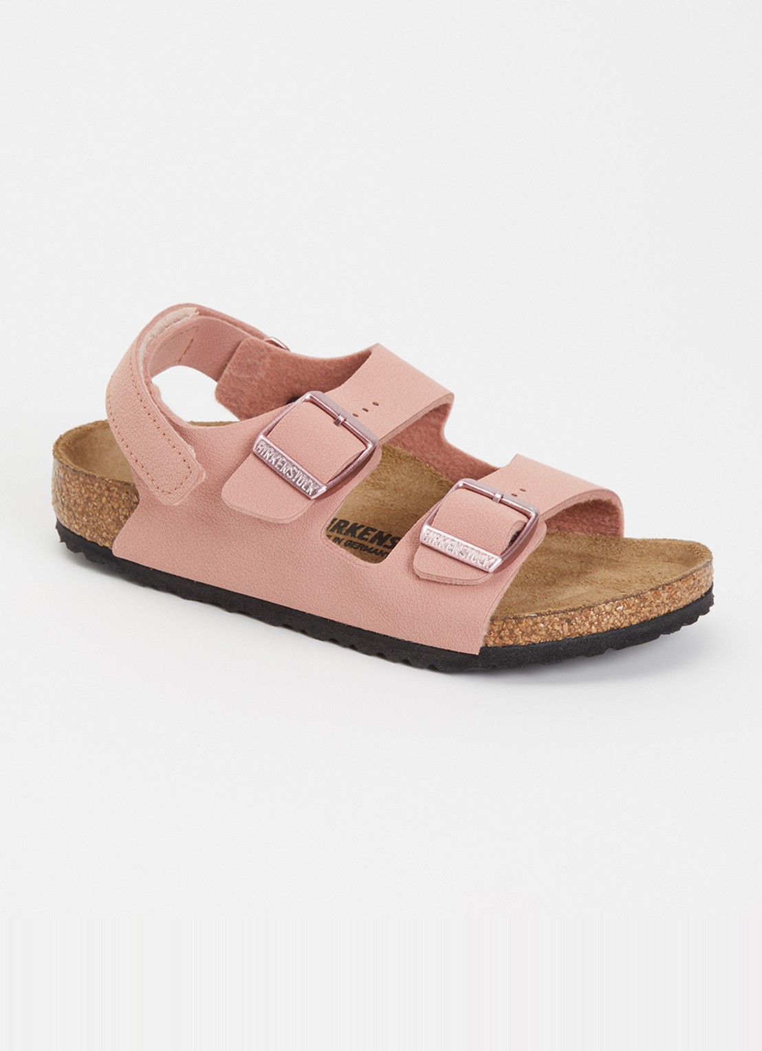 Birkenstock Milano sandaal van leer - voorkant 3 oudroze