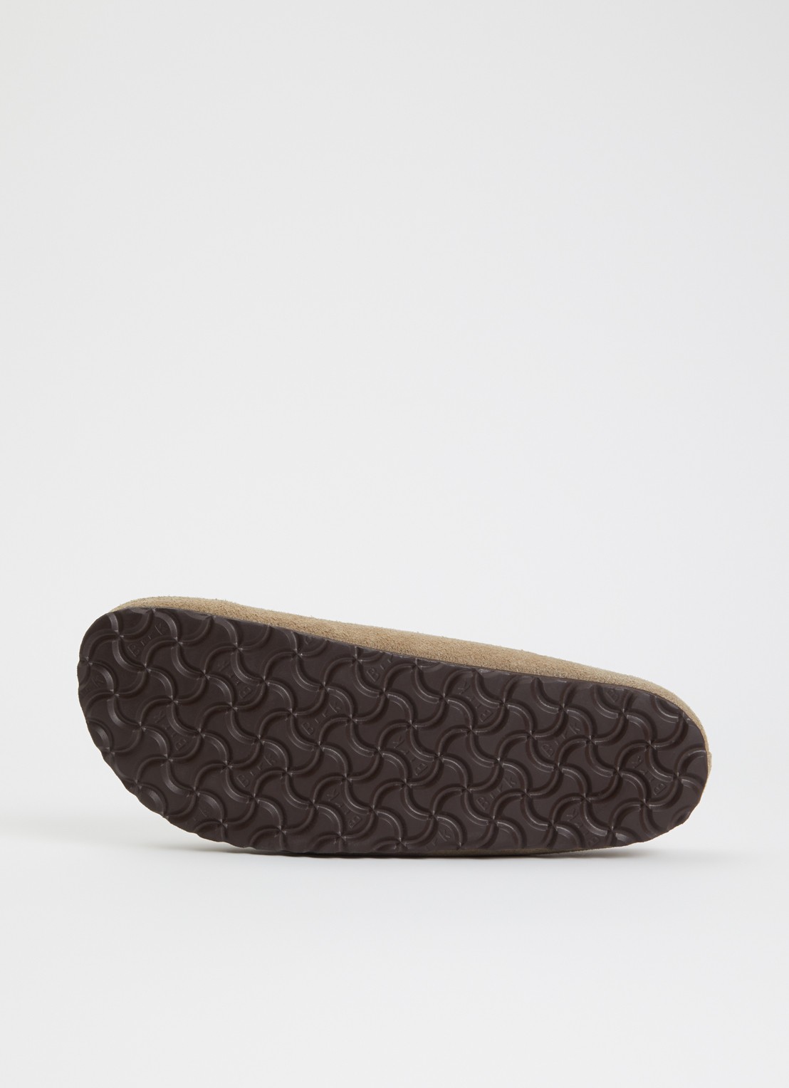 Birkenstock Narrow Fit Amsterdam Wrapped muiltje van suède - detail 3 taupe