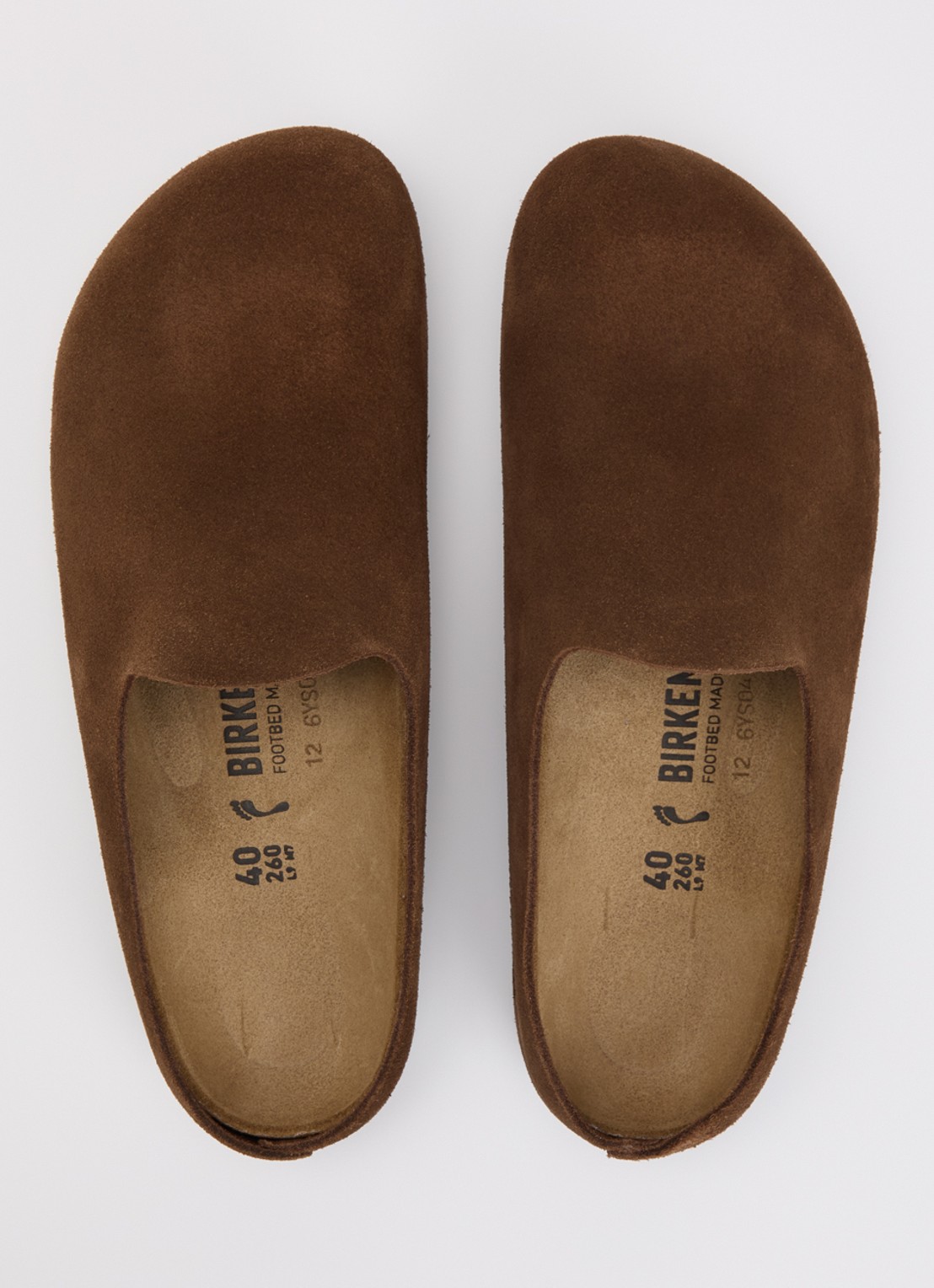 Birkenstock Narrow Fit Amsterdam Wrapped muiltje van suède - detail 3 bruin