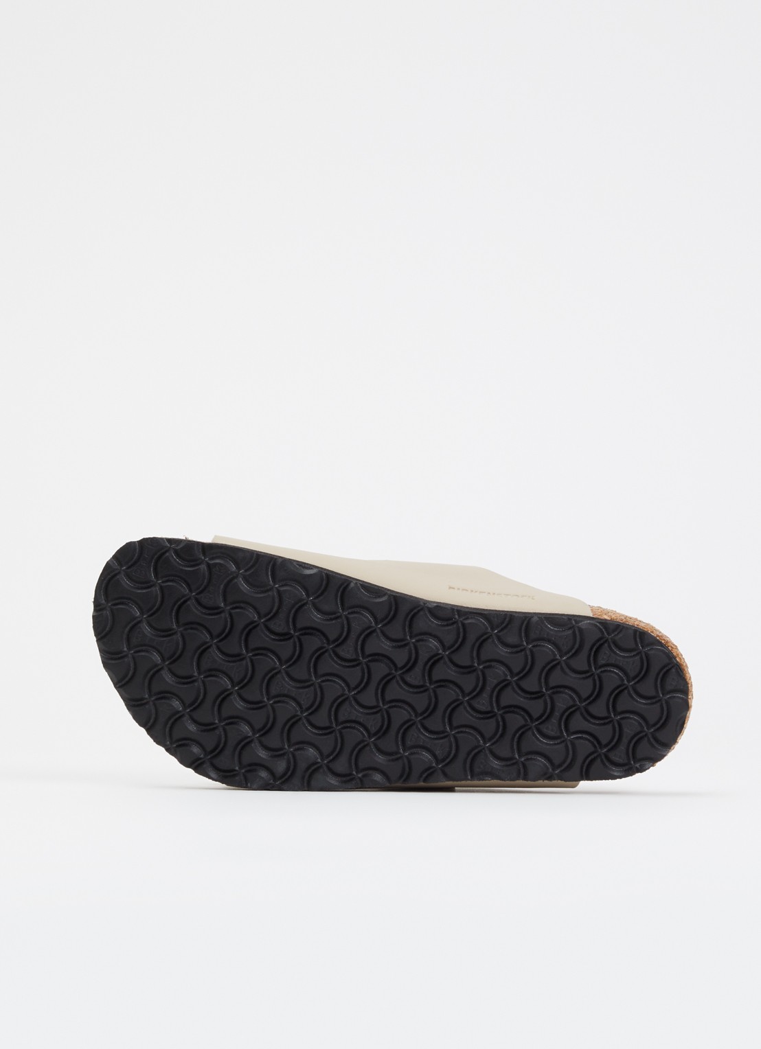 Birkenstock Narrow Fit Arizona slipper van leer - detail 2 zand