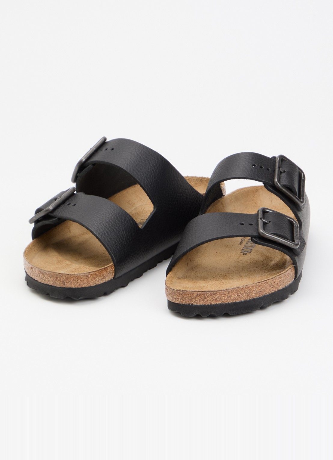 Birkenstock Narrow Fit Arizona slipper van leer - detail 3 zwart